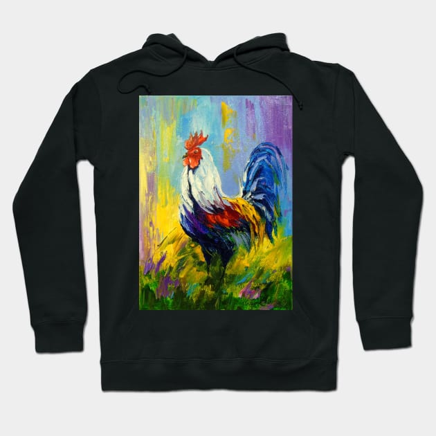 Rooster Hoodie by OLHADARCHUKART
